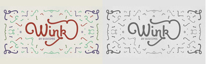 @sudtipos released Wink. It consists of Wink Script‚ Wink Caps‚ and Wink Script Ornaments.