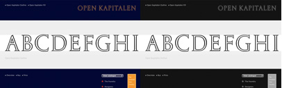 Enschedé released Open Kapitalen by Jan van Krimpen.