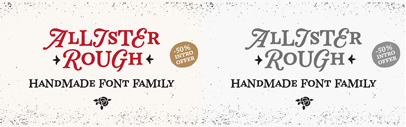 Allister Rough by Ksenia Belobrova. Allister Rough Family is 50% off until Dec 7.