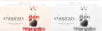 Font ID: BHLDN uses a display serif font with swash letters. It’s a custom font they made according to the post on the WTF Forum. It’s probably based off of Hoefler Titling.