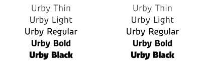 Urby and Urby Soft by @TypeMatesFonts