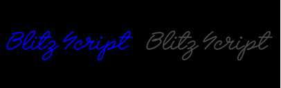 Blitz Script by Fontseek