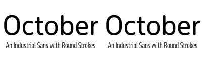 @typotheque released October‚ a warmer version of November.