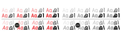 29LT Baseet expanded; from 4 weights to 8 weights + slanted.