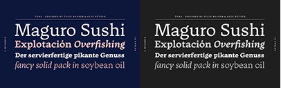 Tuna by Felix Braden & Alex Rütten. 50% off until Feb 24. The Medium and Medium Italic are free of charge.