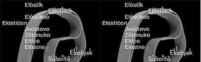@benoitbodhuin released Elastik&sbquo; a grotesk with elastic punctuation and diacritical marks.