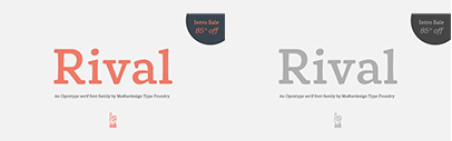 @mostardesign released Rival. 85% off until March 5.