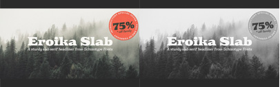 Schizotype released Eroika Slab. Eroika Slab Family is 75% off until Feb 28.