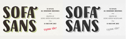 Sofa Sans Hand by FaceType