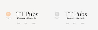 TT Pubs & TT Pubs Stencil by TypeType. 80% off until April 30.