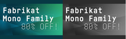 Fabrikat Mono by @koeberlin. Fabrikat Mono Complete is 80% off until May 12.
