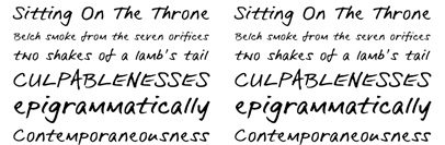 Varly‚ a casual script font‚ by Moretype.