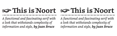 @TypeTogether released Noort designed by Juan Bruce.