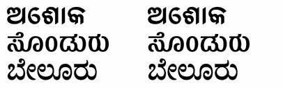 @itfoundry released Ashoka Odia‚ Belur Kannada and Sandur Kannada.