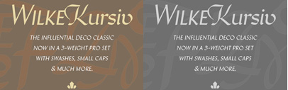 Canada Type released Wike Kursiv‚ Felloship‚ and Common Comic.