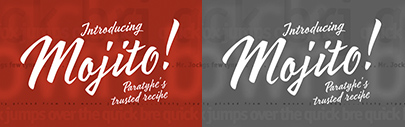 @ParaTypeNews released Mojito.