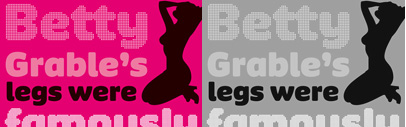 Pinup Dotted by Bold Monday: a dotted and rounded sans serif come with three styles. The valentine version is for free till February 14th.
