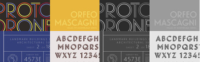 Landmark by H&FJ: an architectural font inspired by the letters on Lever House in New York. It includes three new designs: a keen Inline&sbquo; a contemplative Shadow&sbquo; and a dazzling Dimensional.