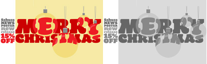 Schuss News Poster designed by Jochen Schuss. 15% off until December 31.