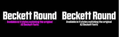A2-Type released Beckett Round‚ the rounded corner version of A2 Beckett.