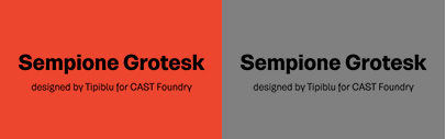 @castfoundry released Sempione Grotesk.