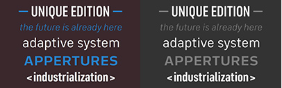@Fontsmith released FS Industrie. It comes with five widths‚ each of which has 7 weights + italics.