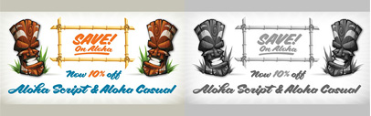 Aloha Script: a brush tyepface by Charles Borges de Oliveira and Pierre Tardif.
