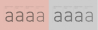 Monotype released DIN Next Shapes. The Complete Family Pack is 50% off until April 10.