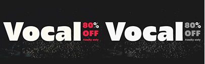 Lettersoup released Vocal. 80% off until May 10th. The Light weight is free of charge.