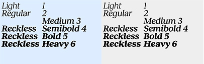 @xyz_displaay added italics to Reckless.