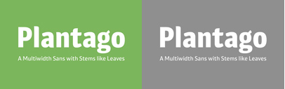 @schriftlabor released Plantago.