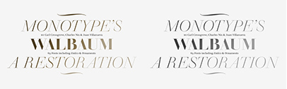 Monotype released Walbaum. It comes with five optical sizes.