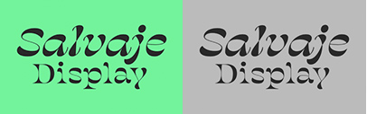 @CoppersBrasses released Salvaje Display designed by @Typozon.