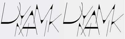 Antipol‚ a reverse contrast typeface‚ by phospho