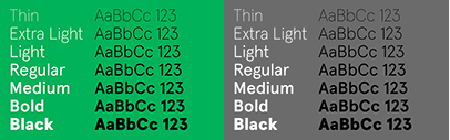 Aperçu has been updated and extended to include 2 new weights (Thin and ExtraLight with corresponding Italics) and re-drawn + re-mastered Cyrillic and further OpenType features.