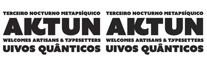 Azo Sans Uber‚ the heavy headline version of Azo Sans‚ by Rui Abreu. 30% off till Apr 8.