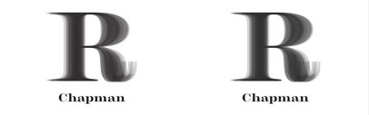 JTD type released Chapman. It comes with 3 widths‚ each of which has 4 weights + italics.