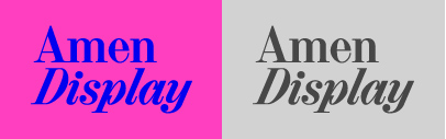 @hungarumlaut released Amen Display.