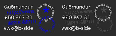 @monokromfonts added Karelia Outtakes to Karelia.