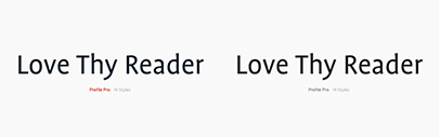 Profile left FontFont and is now available from @sprtyp.