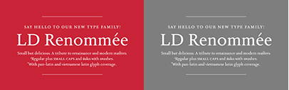 @lazydogtype released LD Renommée which started as a research project on Jan van Krimpen’s type designs during Holger Königsdörfer’s master studies at KABK.
