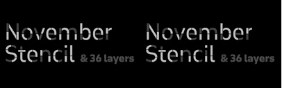 Typotheque released November Stencil.