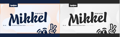 @TypeMatesFonts released Mikkel Script and Mikkel Sans.