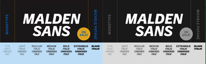 Monotype released Malden Sans designed by Michele Patanè.