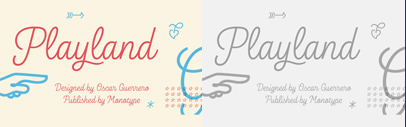 Monotype released Playland designed by Oscar Guerrero.