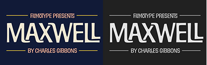 Filmotype released Filmotype Maxwell.