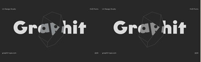 HvD Fonts released Graphit designed by Livius Dietzel and Tom Hoßfeld.