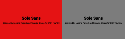 @castfoundry released Sole Sans.