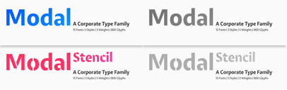Modal and Modal Stencil designed by Igor Labudovic