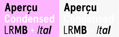 Colophon released Aperçu Condensed.